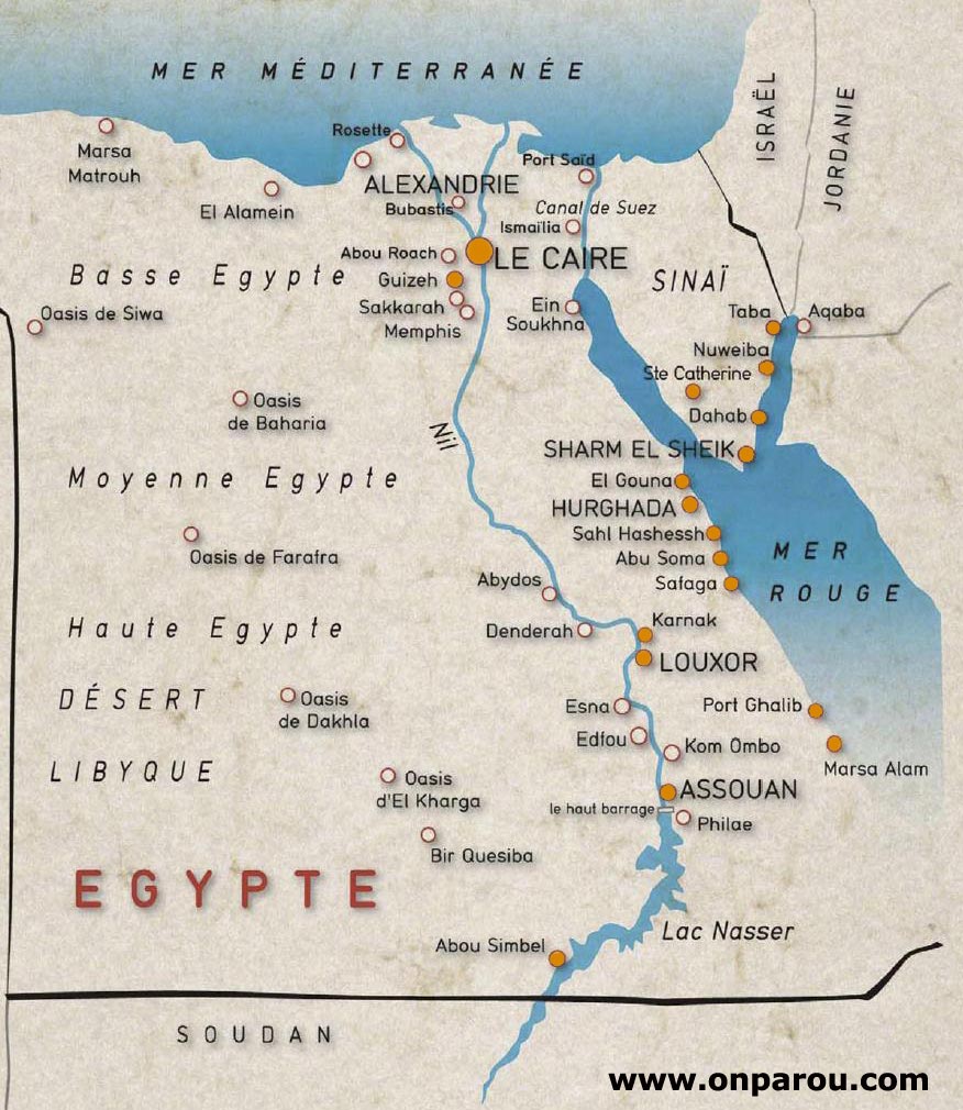 Carte de Egypte